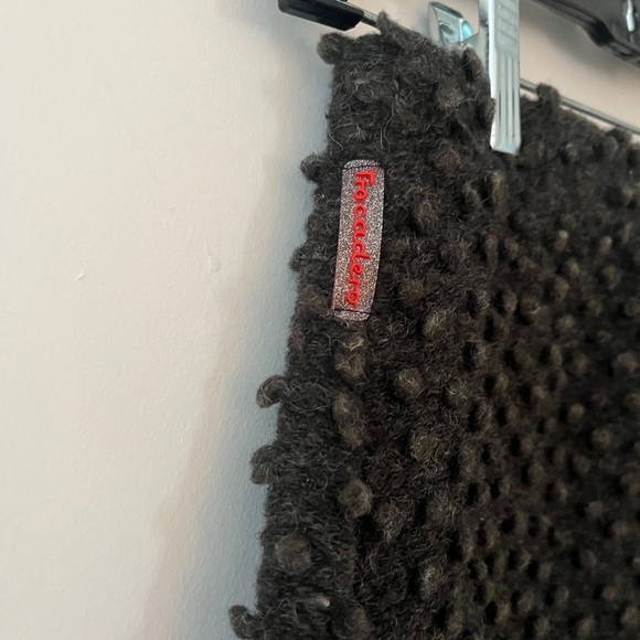 Vintage 1970’s Trocadero Paris pom knit‎ charcoal black skirt 24 inch waist - Picture 6 of 12